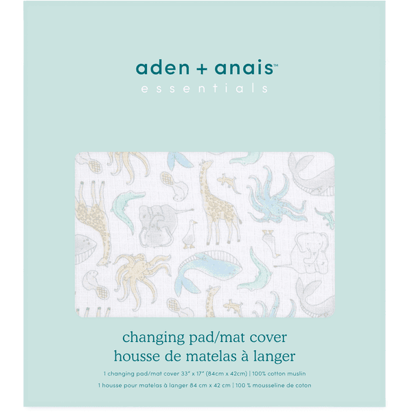 Aden + Anais™ Essentials Funda De Algodón Para Cambiador Natural History 7 Aden + Anais™ Essentials Funda De Algodón Para Cambiador Natural History - Imagen 5