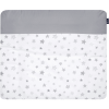 Alvi Cambiador Con Funda Estrellas Gris Plateado Exclusivo 70 X 85 Cm