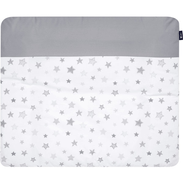 Alvi Cambiador Con Funda Estrellas Gris Plateado Exclusivo 70 X 85 Cm 3 Alvi Cambiador Con Funda Estrellas Gris Plateado Exclusivo 70 X 85 Cm