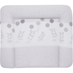 Alvi Cambiador Lámina De Plástico Suave Hipopótamo Plateado 75 X 85 Cm
