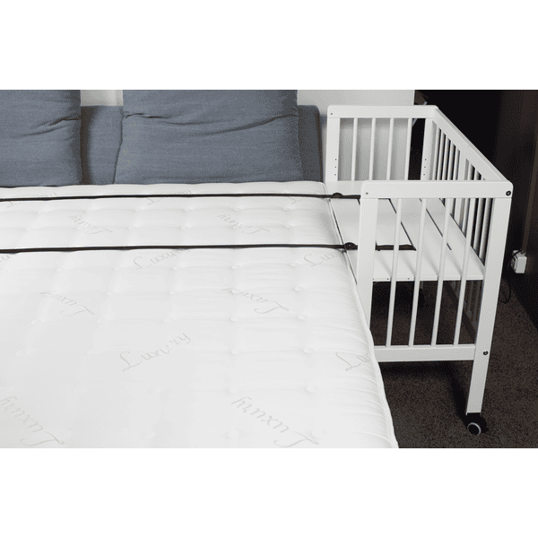 Alvi® Conjunto Completo De Cuna Colecho Para Cama Boxspring Blanco 608-9 Estrellas Gris 5 Alvi® Conjunto Completo De Cuna Colecho Para Cama Boxspring Blanco 608-9 Estrellas Gris - Imagen 3