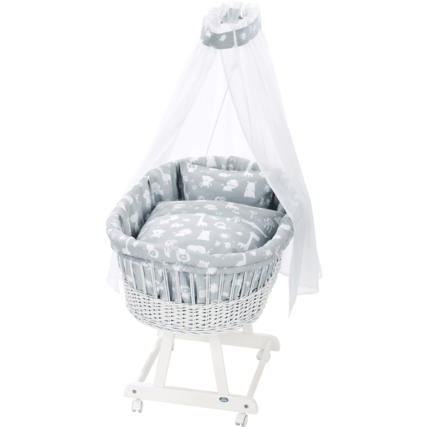 Alvi® Moisés Birthe Blanco 911-1 Animales Del Zoológico Azul 3 Alvi® Moisés Birthe Blanco 911-1 Animales Del Zoológico Azul