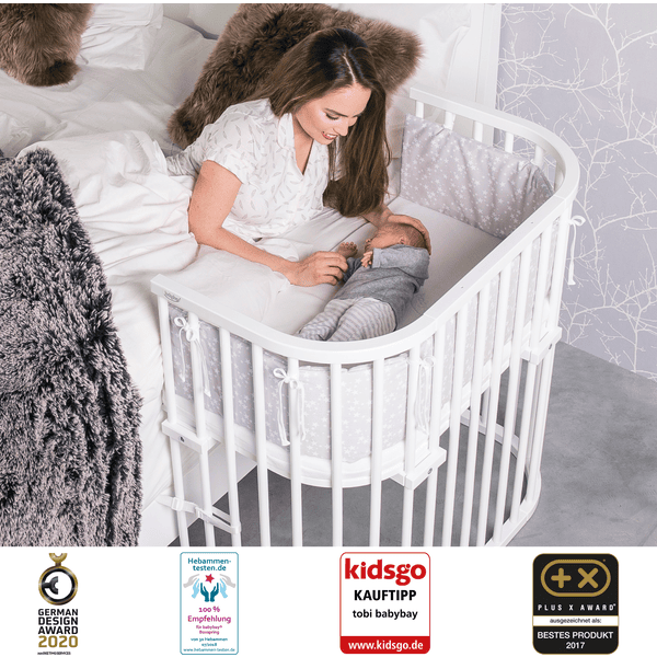 Babybay Cuna Colecho Boxspring Haya Maciza Blanca Barnizada 4 Babybay Cuna Colecho Boxspring Haya Maciza Blanca Barnizada - Imagen 2