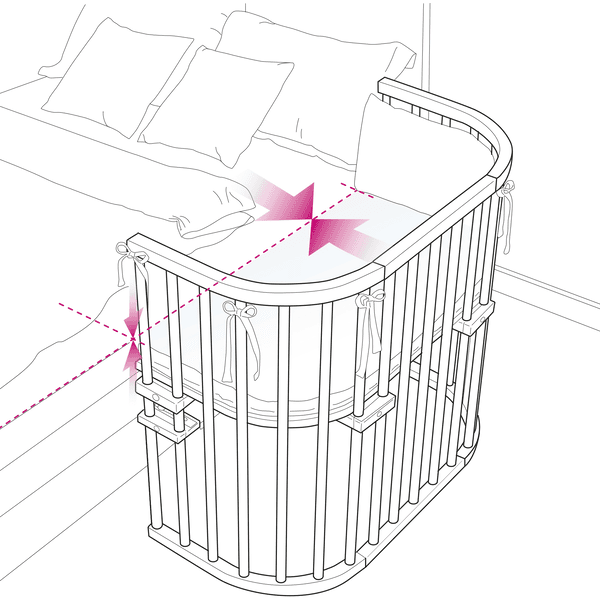 Babybay Cuna Colecho MaxiComfort Plus Lacado Madera 7 Babybay Cuna Colecho MaxiComfort Plus Lacado Madera - Imagen 5