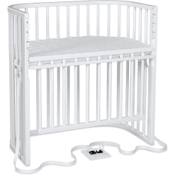 Babybay Somier Comfort Plus Cama Supletoria Blanco Con Colchón Class Ic Cotton Soft