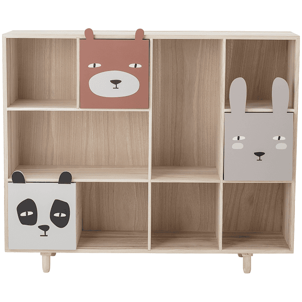 BloomingvilleMINI Blommingville MINI Librería Con Cajones Calle Paulownia Natural 3 BloomingvilleMINI Blommingville MINI Librería Con Cajones Calle Paulownia Natural