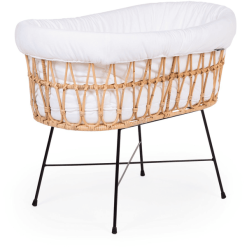 Childhome CHILD HOME Cuna Moisés De Ratán Patas Metálicas Con Colchón Y Nido -Muebles comercio child home cuna moises de ratan patas metalicas con colchon y nido a367074 2