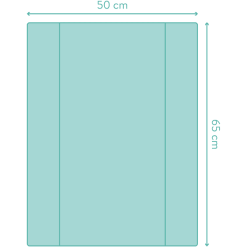 Fillikid Cambiador 2 Cuñas Pequeño Lotus Menta 50x66 Cm -Muebles comercio fillikid cambiador 2 cunas pequeno lotus menta 50x66 cm a375444 1