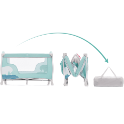 Fillikid Cuna De Viaje Alu Milan Oso Polar Menta -Muebles comercio fillikid cuna de viaje alu milan oso polar menta a377034 2