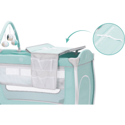 Fillikid Cuna De Viaje Alu Milan Oso Polar Menta -Muebles comercio fillikid cuna de viaje alu milan oso polar menta a377034 3