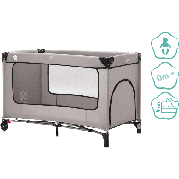 Fillikid Cuna De Viaje Paris Con Colchón Confort Gris Claro Melange 4 Fillikid Cuna De Viaje Paris Con Colchón Confort Gris Claro Melange - Imagen 2