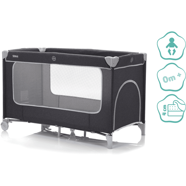 Fillikid Cuna De Viaje Paris Con Colchón Confort Gris Oscuro Melange 4 Fillikid Cuna De Viaje Paris Con Colchón Confort Gris Oscuro Melange - Imagen 2
