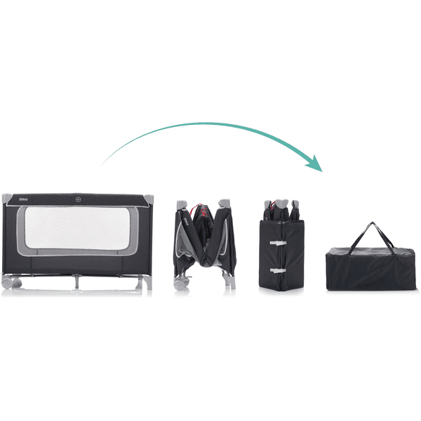 Fillikid Cuna De Viaje Paris Con Colchón Confort Gris Oscuro Melange 5 Fillikid Cuna De Viaje Paris Con Colchón Confort Gris Oscuro Melange - Imagen 3