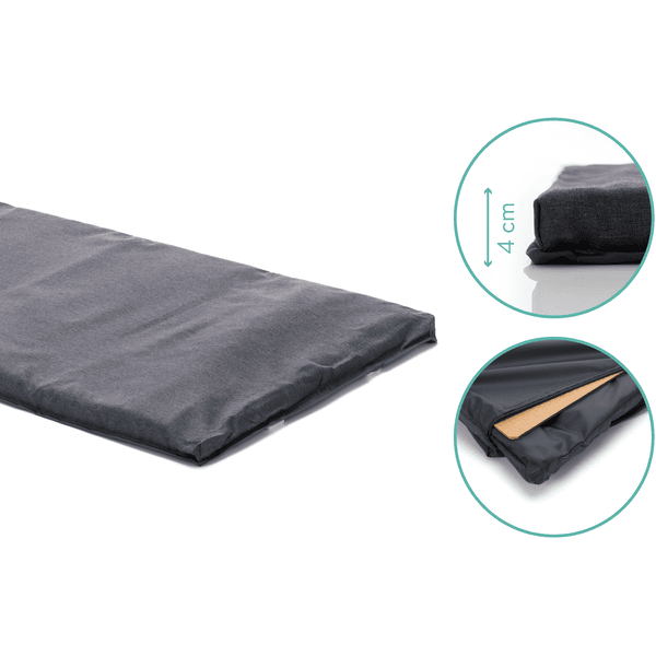 Fillikid Cuna De Viaje Paris Con Colchón Confort Gris Oscuro Melange 6 Fillikid Cuna De Viaje Paris Con Colchón Confort Gris Oscuro Melange - Imagen 4