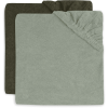 Jollein Pack De 2 Fundas Para Cambiadores De 50x70cm De Rizo - Green -Muebles comercio jollein pack de 2 fundas para cambiadores de 50x70cm de rizo green a383959