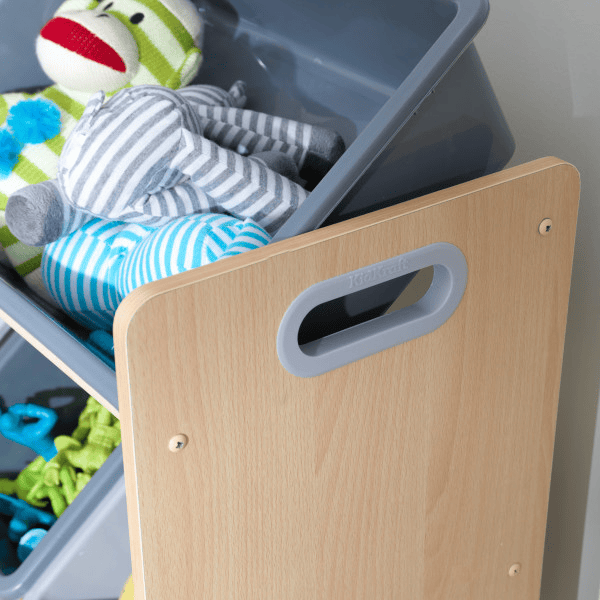 KidKraft® Sistema De Almacenamiento Gris 12 Cajas 7 KidKraft® Sistema De Almacenamiento Gris 12 Cajas - Imagen 5