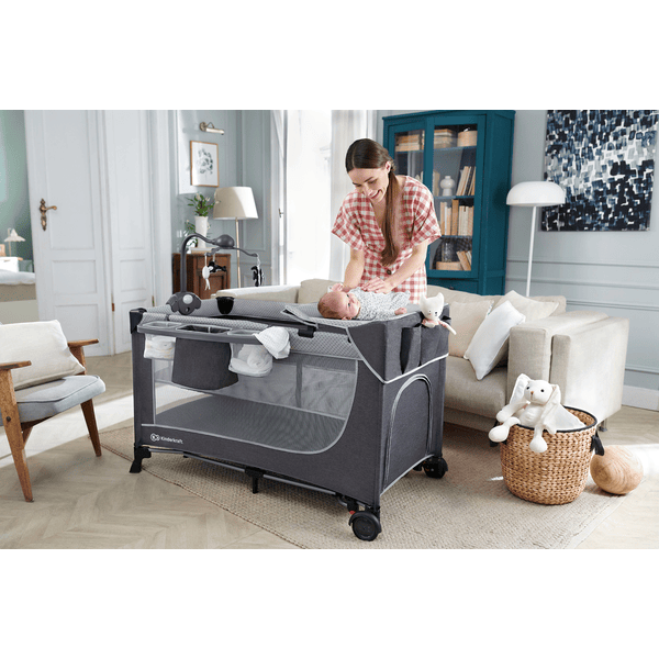 Kinderkraft Cuna De Viaje LEODY Gris Con Accesorios 4 Kinderkraft Cuna De Viaje LEODY Gris Con Accesorios - Imagen 2
