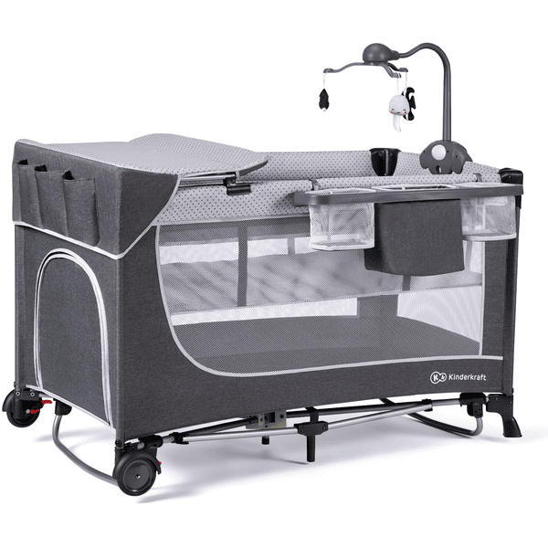 Kinderkraft Cuna De Viaje LEODY Gris Con Accesorios 6 Kinderkraft Cuna De Viaje LEODY Gris Con Accesorios - Imagen 4