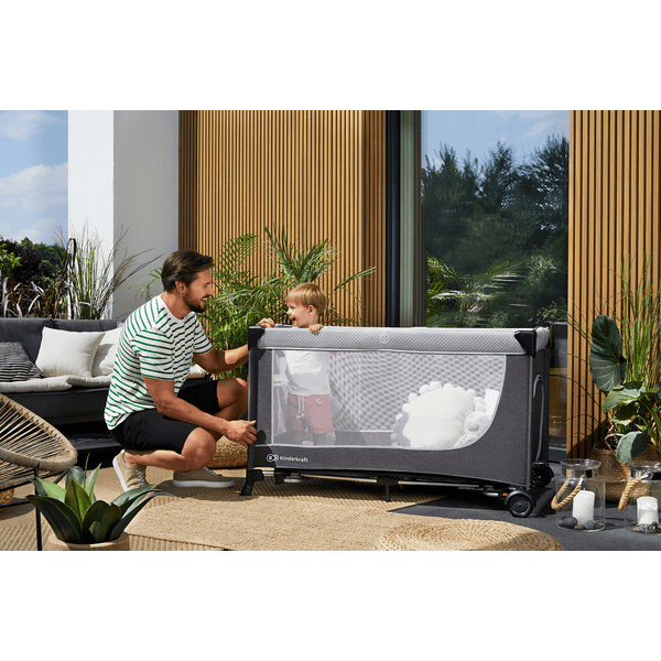 Kinderkraft Cuna De Viaje LEODY Pink 4 Kinderkraft Cuna De Viaje LEODY Pink - Imagen 2