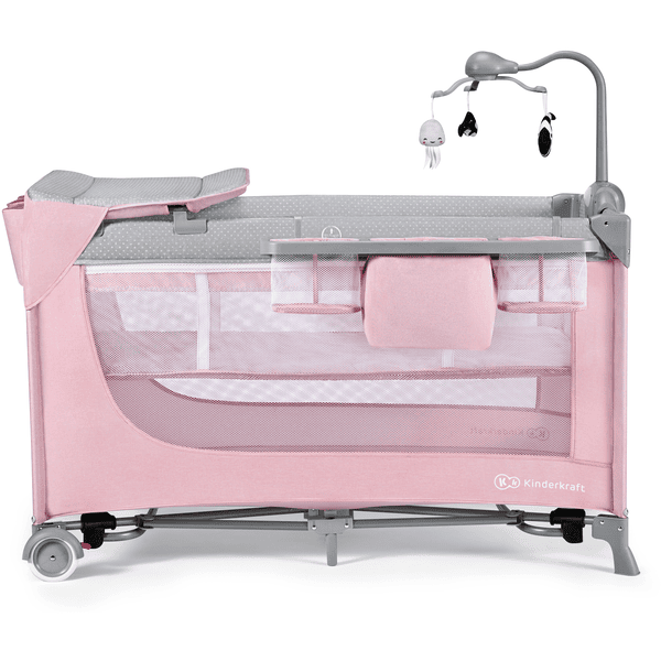 Kinderkraft Cuna De Viaje LEODY Rosa Con Accesorios 7 Kinderkraft Cuna De Viaje LEODY Rosa Con Accesorios - Imagen 5