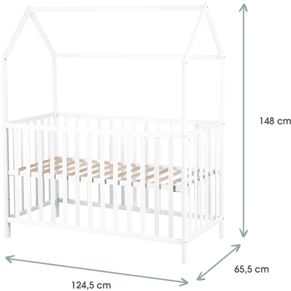 Kindsgard Cama Casa Lillehus 60 X 120 Cm Blanco 4 Kindsgard Cama Casa Lillehus 60 X 120 Cm Blanco - Imagen 2
