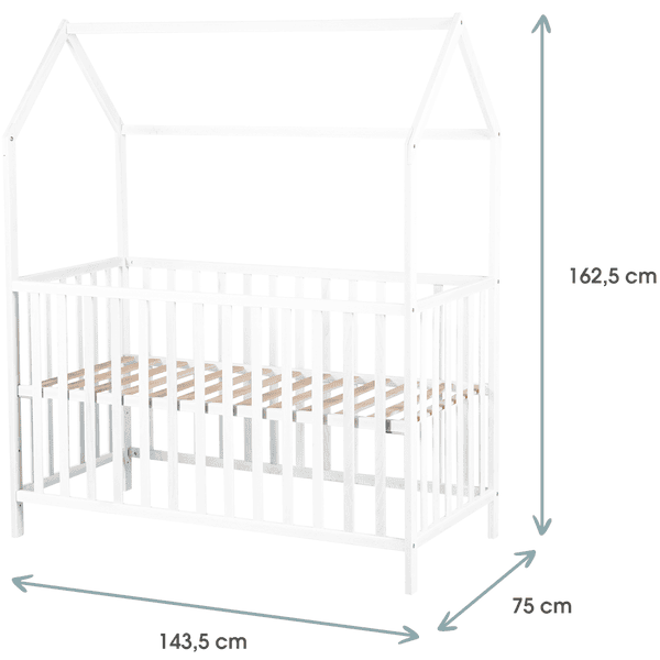 Kindsgard Cama Casa Lillehus 70 X 140 Cm Blanco 4 Kindsgard Cama Casa Lillehus 70 X 140 Cm Blanco - Imagen 2