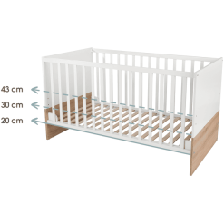 Kindsgard Cuna Evolutiva Hemme Blanco/roble 70 X 140 Cm 10 Kindsgard Cuna Evolutiva Hemme Blanco/roble 70 X 140 Cm -Muebles comercio kindsgard cuna evolutiva hemme blanco roble 70 x 140 cm a347365 3