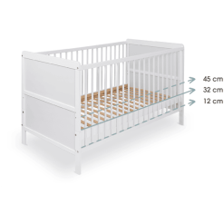 Kindsgard Cuna Godnat 70 X 140 Cm Blanco 10 Kindsgard Cuna Godnat 70 X 140 Cm Blanco -Muebles comercio kindsgard cuna godnat 70 x 140 cm blanco a341846 3