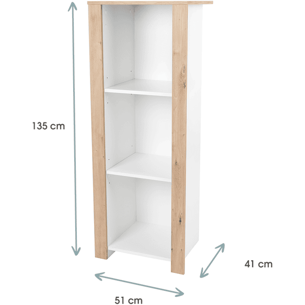 Kindsgard Estante Vertical Hemme Blanco/roble 4 Kindsgard Estante Vertical Hemme Blanco/roble - Imagen 2