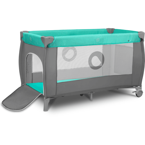 Lionelo Cuna De Viaje Sven Plus Turquoise Grey 6 Lionelo Cuna De Viaje Sven Plus Turquoise Grey - Imagen 4