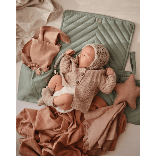 Mushie Cambiador Plegable Roman Green 5 Mushie Cambiador Plegable Roman Green - Imagen 3