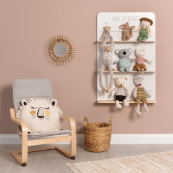 MUSTERKIND ® Estantería Para Peluches Picea Blanco/madera -Muebles comercio musterkind estanteria para peluches picea blanco madera a326645 3