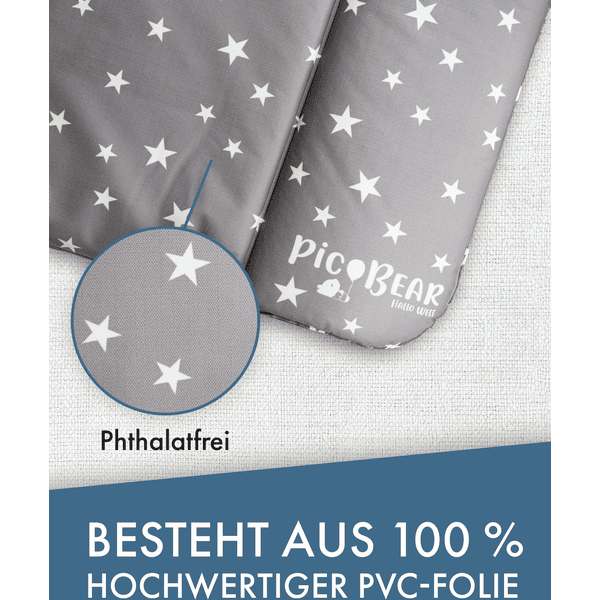 PICBEAR Pic Bear Cambiador 72x85cm Lunares Gris Blanco 5 PICBEAR Pic Bear Cambiador 72x85cm Lunares Gris Blanco - Imagen 3