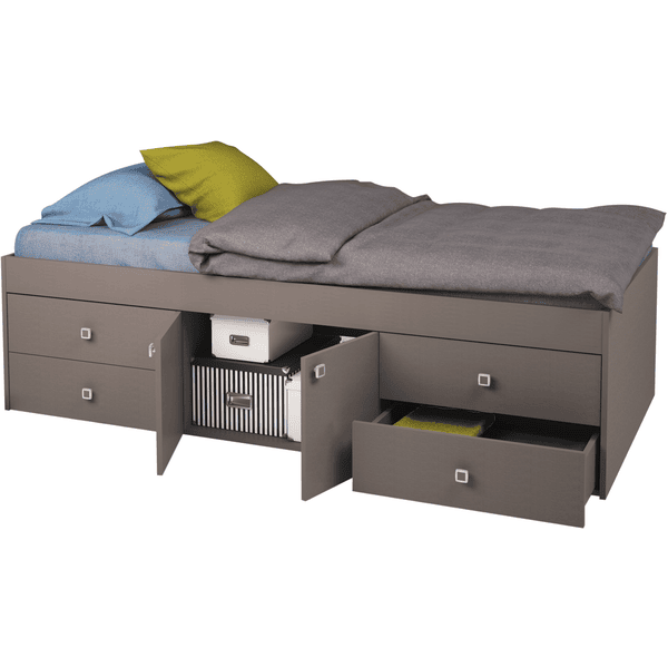 Polini Kids Cama Nido Juvenil Simple 3100 Gris 4 Polini Kids Cama Nido Juvenil Simple 3100 Gris - Imagen 2