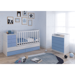Polini Kids Cambiador Para Bebés Simple 1580 Blanco-azul -Muebles comercio polini kids cambiador para bebes simple 1580 blanco azul a265055 2