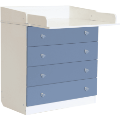 Polini Kids Cambiador Para Bebés Simple 1580 Blanco-azul