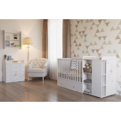 Polini Kids Mueble Cambiador French Amis 1580 Blanco -Muebles comercio polini kids mueble cambiador french amis 1580 blanco a272381 2