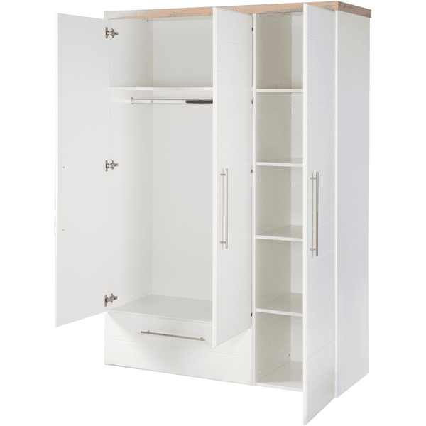 Roba Armario Nele 3 Puertas Blanco 4 Roba Armario Nele 3 Puertas Blanco - Imagen 2