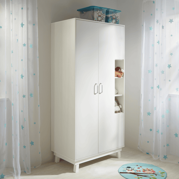 Roba Armario Nordic Blanco 2 Puertas 6 Roba Armario Nordic Blanco 2 Puertas - Imagen 4