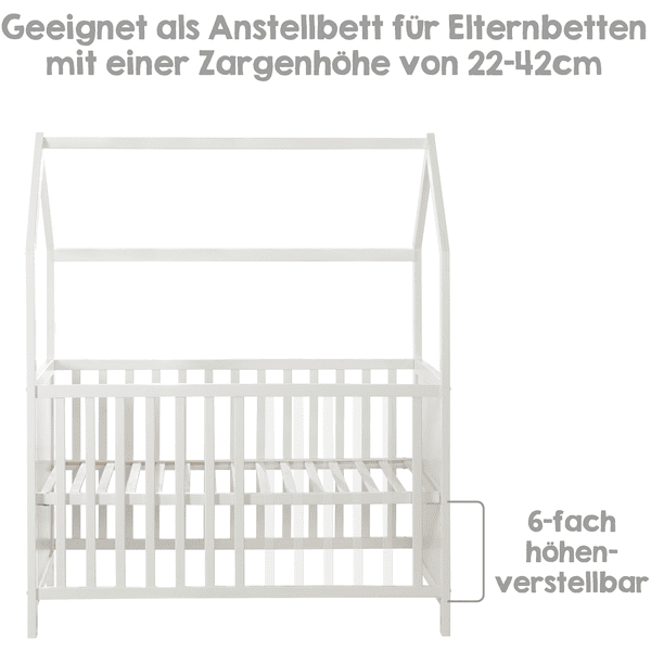 Roba Cama De Casa 60 X 120 Cm Blanca 7 Roba Cama De Casa 60 X 120 Cm Blanca - Imagen 5