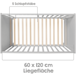 Roba Cuna Colecho Taupe 60 X 120 Cm -Muebles comercio roba cuna colecho taupe 60 x 120 cm a306325 2