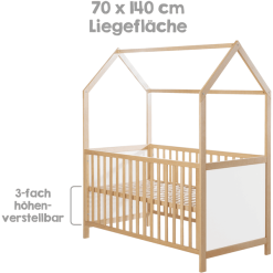 Roba Cuna Combi En Forma De Casa 70 X 140 Cm Madera 10 Roba Cuna Combi En Forma De Casa 70 X 140 Cm Madera -Muebles comercio roba cuna combi en forma de casa 70 x 140 cm madera a307701 3