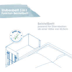 Roba Cuna Little Stars 3 En 1 Blanco 9 Roba Cuna Little Stars 3 En 1 Blanco -Muebles comercio roba cuna little stars 3 en 1 blanco a303907 2