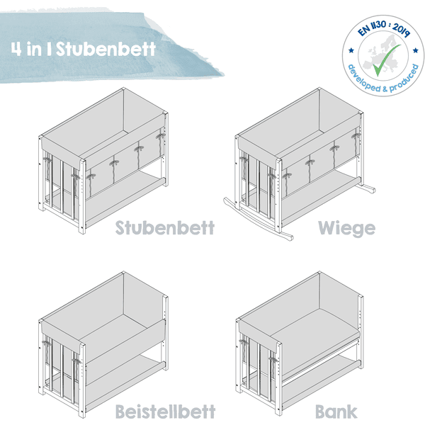 Roba Cuna Mecedora Star Magic 4 En 1 Nature 5 Roba Cuna Mecedora Star Magic 4 En 1 Nature - Imagen 3
