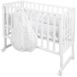 Roba Cuna Moisés Safe Asleep® 3 En 1 Estrellitas Blanco