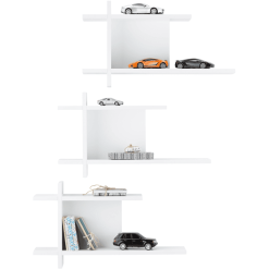 Roba Estantería De Pared Juego De 3 Nordic Blanco 10 Roba Estantería De Pared Juego De 3 Nordic Blanco -Muebles comercio roba estanteria de pared juego de 3 nordic blanco a317216 3