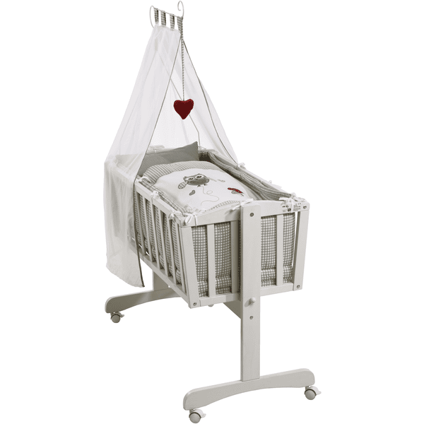 Roba Juego Cuna Mecedora Blanco Adam & Eule 3 Roba Juego Cuna Mecedora Blanco Adam & Eule