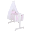 Roba Juego Cuna Mecedora Blanco Pequeño Rosa 1 Roba Juego Cuna Mecedora Blanco Pequeño Rosa -Muebles comercio roba juego cuna mecedora blanco pequeno rosa a245750