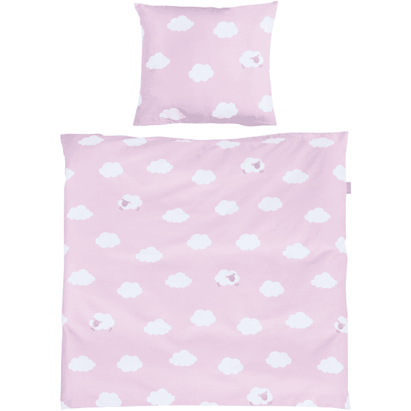 Roba Juego Cuna Mecedora Blanco Pequeño Rosa 6 Roba Juego Cuna Mecedora Blanco Pequeño Rosa - Imagen 4