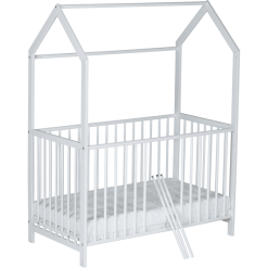 Schardt Cuna Casa Micky Lacado Blanco 60x120cm -Muebles comercio schardt cuna casa micky lacado blanco 60x120cm a389460 2